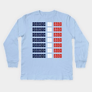 Fourth of July Celebration Kids Long Sleeve T-Shirt